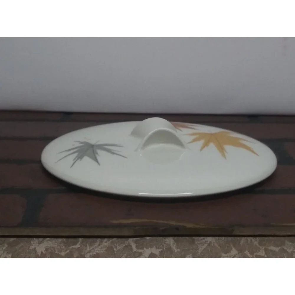 IROQUOIS CHINA BEN SEIBEL Autumn LEAVES skillet/casserole LID ONLY  7-7/8